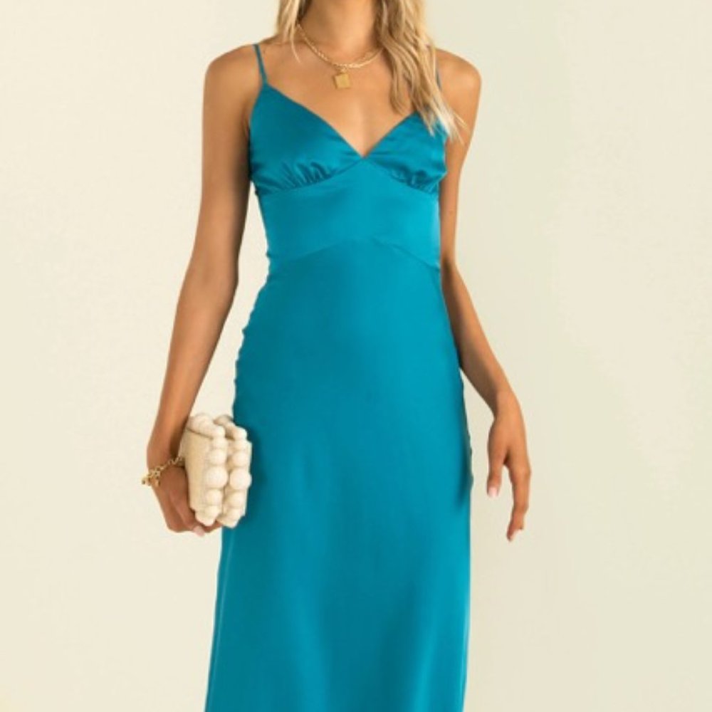 Sundae Muse Tyra Dress (Color: Teal / Size: AUS 8 / US 2-4)